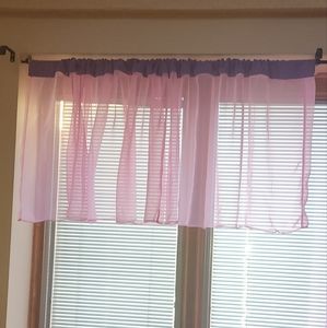 Pink Sheer Curtain - 1 panel